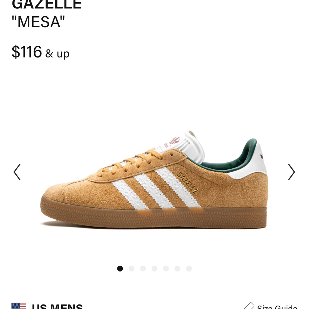 Adidas Gazelle Mesa in Tan and White